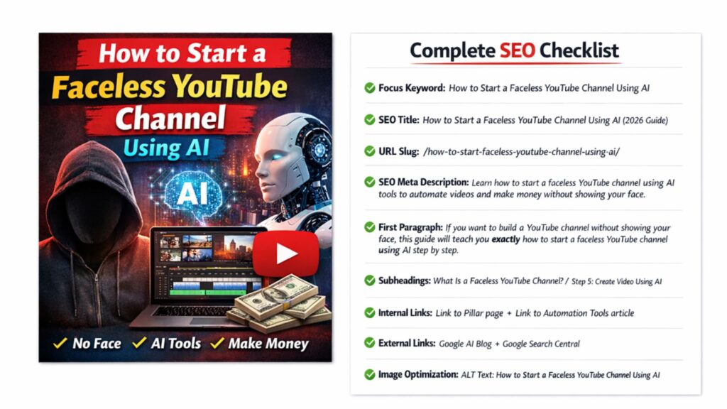How to Start a Faceless YouTube Channel Using AI without showing your face in 2026