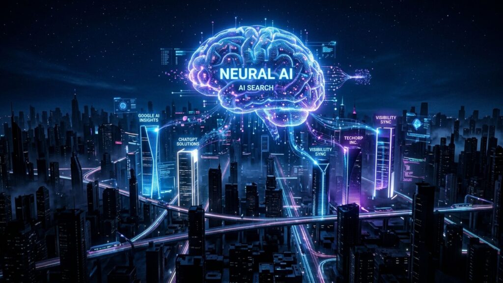 AI search visibility concept