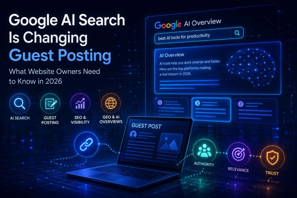 Google AI Search and guest posting strategy in 2026
