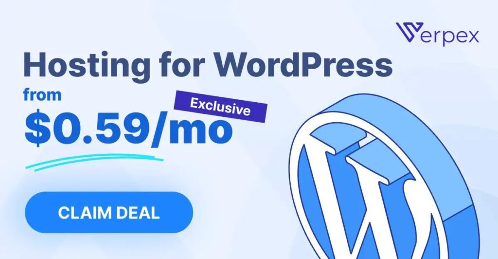 Verpex WordPress Hosting Banner
