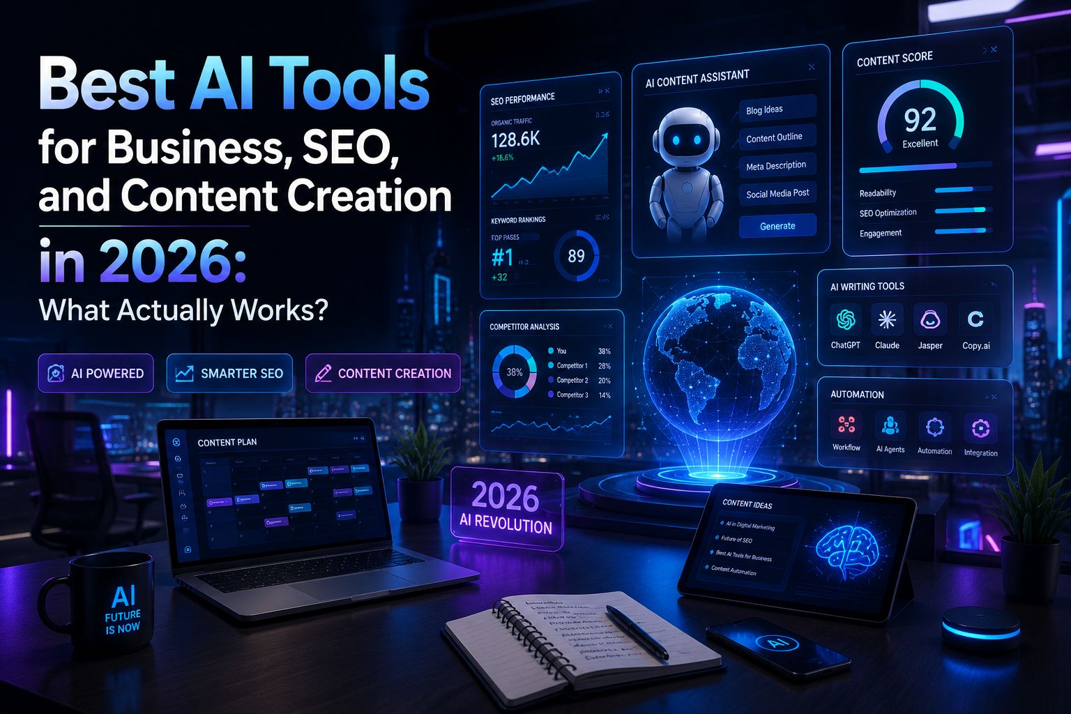 Best AI Tools for Business SEO and Content Creation in 2026