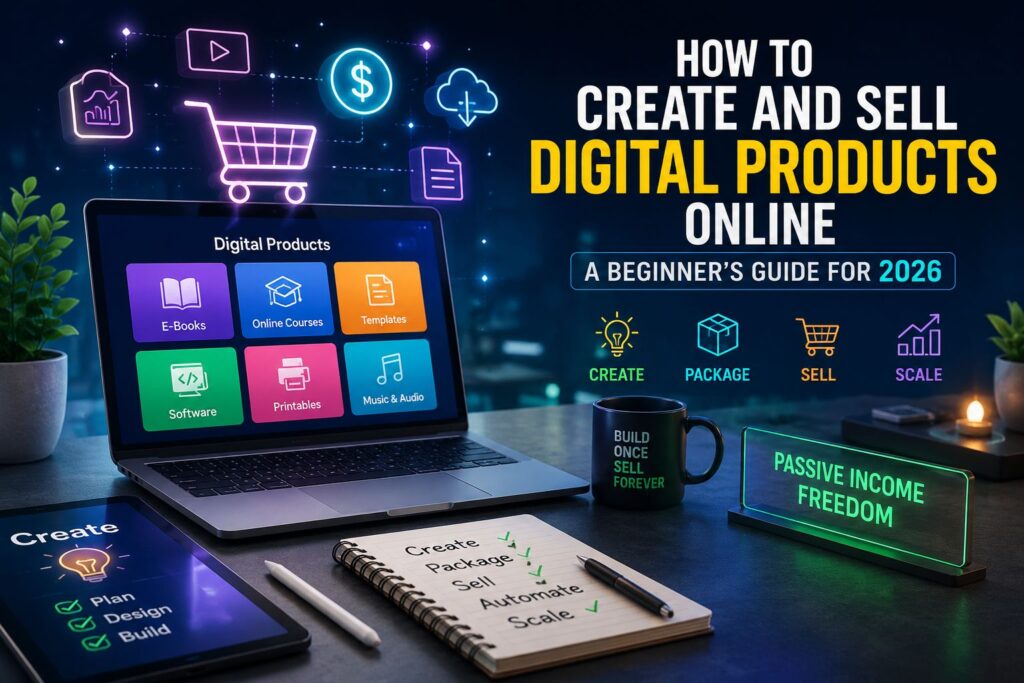How to Create and Sell Digital Products Online in 2026 – Beginner's Guide to Building a Digital Product Business
